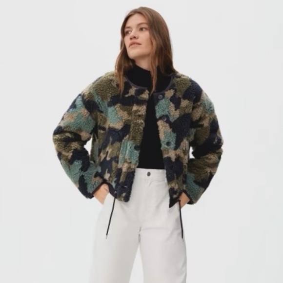 Everlane Jackets & Coats Everlane Renew Teddy Liner Crop Sherpa